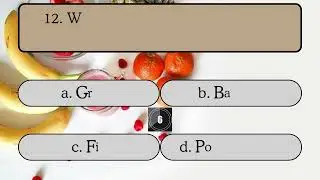 General Knowledge Quiz #10 || Fruits Quiz