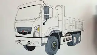 Drawing Guangxi Qinji all-wheel drive truck
