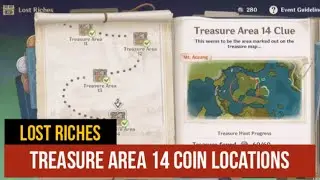All Coin Locations, Treasure Area 14 [Mt. Aozang]- Lost Riches Event Quest | Genshin Impact