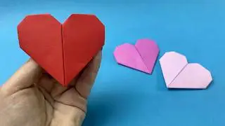 Origami Heart | How to Make a Paper Heart ❤️(Easy Method)