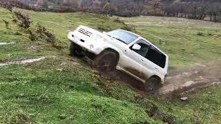 Pajero io hill climb