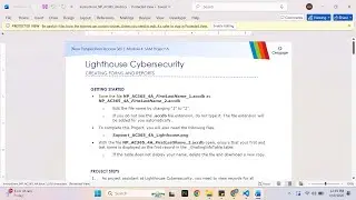 New Perspectives Access 365 | Module 4: SAM Project A Lighthouse Cybersecurity