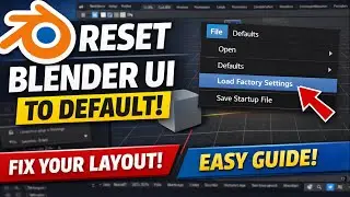 How to reset blender UI back to default