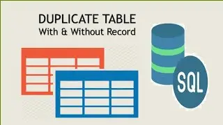 how to copy a table on SQL (with & without data) | how to create duplicate table in MySQL