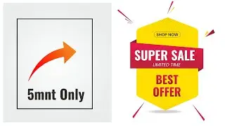 How to Make Modern Offer Shape Design - Learn CorelDRAW with SM Graphic Designer