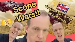 How to make BRITS ARGUE. The SCONE DEBATE!! 😜