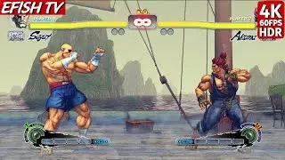 Sagat vs Akuma (Hardest AI) - Ultra Street Fighter IV