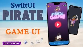 🏴‍☠️ SwiftUI Pirate Game UI & Splash Screen – Animated & Stylish UI! ⚓️🎮