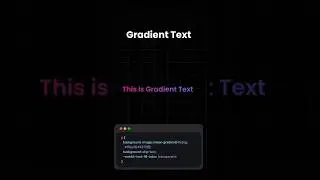 Gradient Text in CSS 