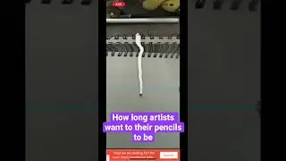 How long artists want their pencils to be