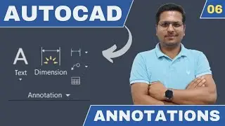 AutoCAD 2024 [Hindi] | Annotations Toolbar | Autocad Tutorials For Beginners In Hindi