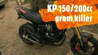 Lifan mini KP 150cc carburetor up grade big bore kit 200cc GROM KILLER PART 1