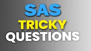 SAS Tricky Interview Questions and Answers 2024 | SAS Project