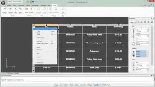 Interactive Table Editing in CorelCAD