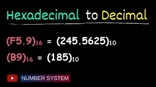 Convert hexadecimal to decimal - Number system conversion