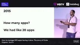 How to manage 500 apps having 4 developers? The story of Onde | Eugene Suslo