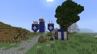 Minecraft: Medieval Banners, Flags and Roads [part 110 season 1]