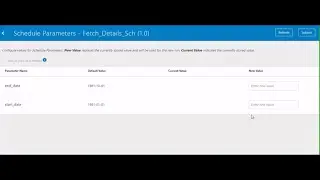 Schedule Parameters In Oracle Integration Cloud | Parameters For Schedule Integrations