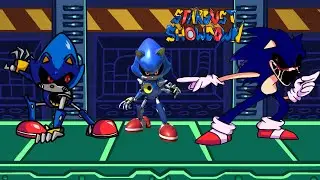 Friday Night Funkin' VS Metal Sonic | Stardust Showdown | FNF MOD - Hypercharged Sonic
