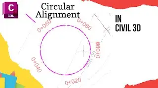 Create circular alignment in Civil 3d