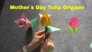 Mother`s Day Tulip Origami Tutorial 5 minute crafts