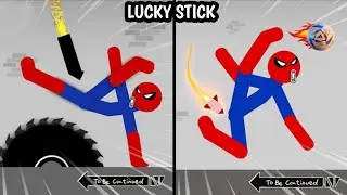 Spiderstickman vs Spiderman Funny Moments and Epic Moments / Stickman Dismounting