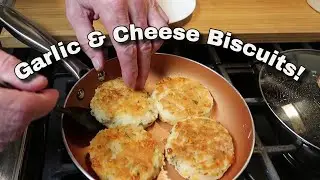 Stove Top Garlic Cheese Biscuits