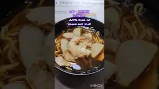 古早味虾面汤。新加坡熟食中心。亚成虾面。OLD SCHOOL PRAWN MEE at Singapore Hawker Center.  Ah Seng Prawn Mee 🍜 #shorts