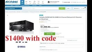 Yamaha AVENTAGE RX-A3080 9.2-Channel Network A/V Receiver w/ MusicCast Dolby Atmos, Vision