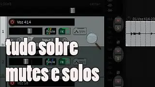 Solos e mutes no Reaper, muitas possibilidades! BÁSICO #10