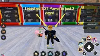 Reaching 1.2T Total Power in just 3 days in Anime Simulator! (ROBLOX)