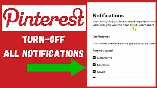 How to Turn-Off All Notifications on Pinterest PC (2024)