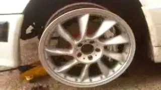 six pot brembos and 355mm discs on a mercedes 124