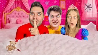 WE COVERED ELIF'S PRINCESS ROOM WITH SNOW!❄️