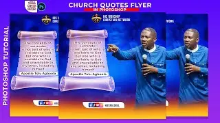 How to create church quote flyer in photoshop