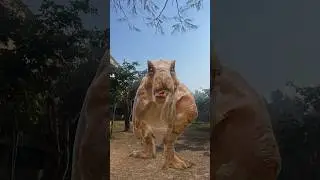 Jurassic park | Trex roar | dinosaur #youtubeshorts #dinosaur #trex #trexchase #dino #shorts