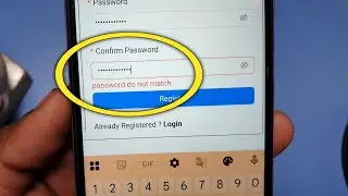 password do not match | password don't match