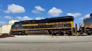 CSX 1897, Monon Heritage Unit leads train M542-04 at N. Elizabeth, GA - October 5th, 2024