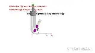 Bisect given line segment using circle only