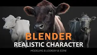 Animal Showcase: Introducing Our Lifelike Black Cattle Designed in Blender! 
