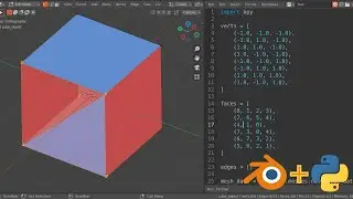 Beginner Python Exercise in Blender: Make a cube from a list of vertices