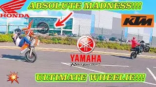 MAYHEM AT LONDON WHEELIE STRIP!!! | MT-07 GOES CRAZY💥💨
