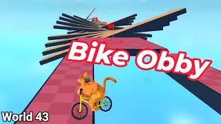Obby But You're on a Bike (World 43) [Roblox]