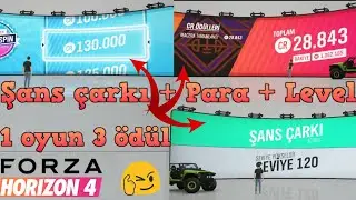 Tek Seferde Para, Şans Çarkı ve Level Kazanma Metod 3 - Forza Horizon 4 - ForZone