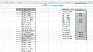 Compare 2 list of data using 