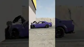 2023 Dodge Challenger SRT Super Stock Crash Test - BeamNG.Drive