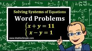Solving Systems of Equations Word Problems - 1 of 2 | Expressions & Equations | Grade 8