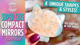 How to Make Cute DIY Resin Compact Mirrors. Fun and Easy! Epoxy Resin Tutorial.