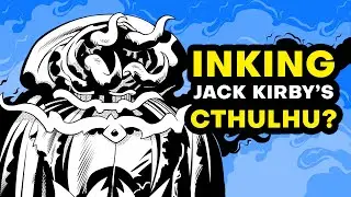 Inking A Cthulhu-inspired Jack Kirby Character In Clip Studio