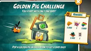 Angry birds 2 the golden pig challenge 6 oct 2023 with bubbles 